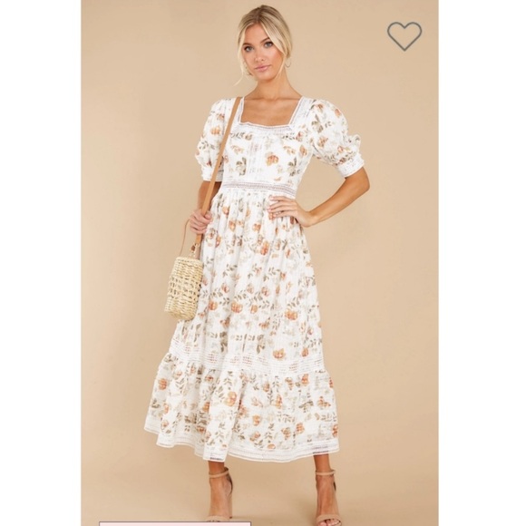 bohme Dresses & Skirts - Bohme Orla Floral Midi Dress Size Small